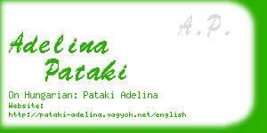 adelina pataki business card